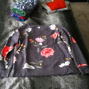 Old navy xs floral sweater